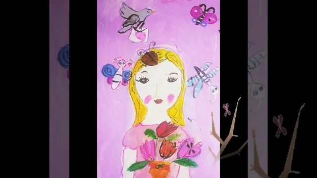 Творческий конкурс к 8 марта_ Портрет любимой мамы #ПортретМамы #БольшаяПеремена