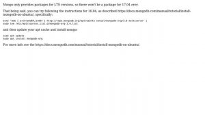 Install MongoDB on Ubuntu 17.04 (3 Solutions!!)