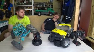 Моделисты и их модели. Трактора ТОП. Axial SCX10 и клетка на мостах Axial Wraith