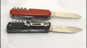 Сравнение швейцарских аналогов: ножи Sanrenmu WA731 и Victorinox, о покупке Санренму и В... | #Обзо
