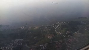 Питер из окна самолета. Пулково, Петергоф, Кронштадт, Стрельна