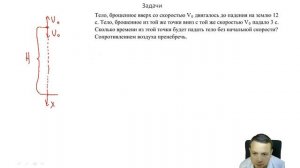 ФИЗИКА ЕГЭ 2021. Кинематика. Свободное падение. Разбор усложненных задач.