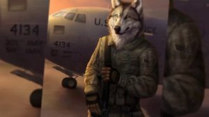 Фурри военные под песню Выходила на берег катюша.