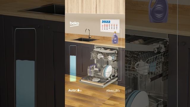 "Функция Autodose в посудомойках" Моушн-дизайн клипа для Beko