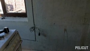 Частичная замена электропроводки в частном доме, открытая электропроводка, кухня, гостиная.