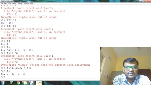 Python Tutorials|Tuples And Tuple Operations| Day-23 |By Ashwath M Shetty
