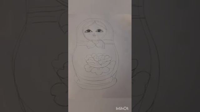 Как нарисовать матрешку смотреть онлайн