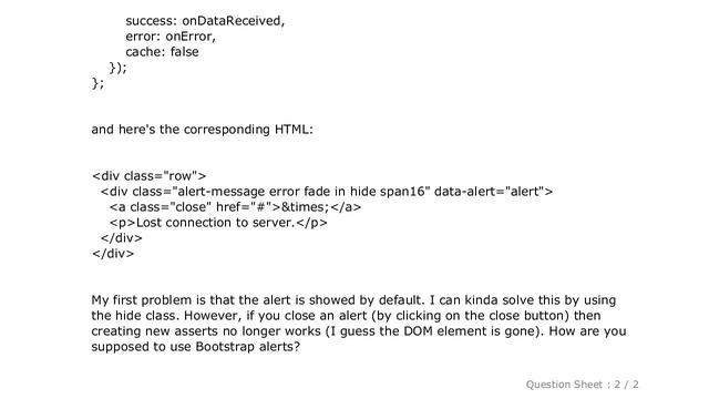 CSS : Dynamically creating Bootstrap CSS alert messages смотреть онлайн