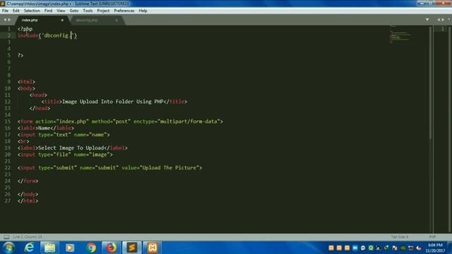 PHP/MYSQL- How to upload Image in Folder and Save Path in Database смотреть онлайн