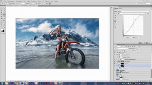 Photographer Valery Shevchenko. Photoshop Collage. Photoshop Lesson. Сross Bike