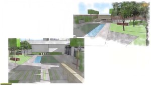 Ландшафтный проект S 3229m2 в программе SketchUp Landscaping in SketchUp