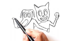 Как нарисовать Cartoon Cat vs Cartoon Dog