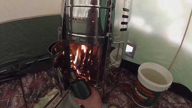 Урёв выезд с палаткой Мобиба-552М и печами Согра и Парабомба смотреть онлайн