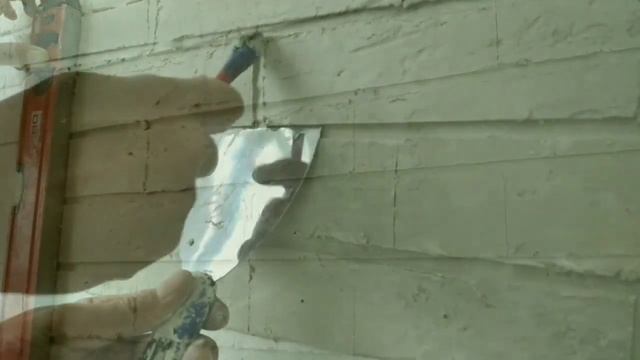 Имитация кирпичной кладки из обычной шпаклёвки!