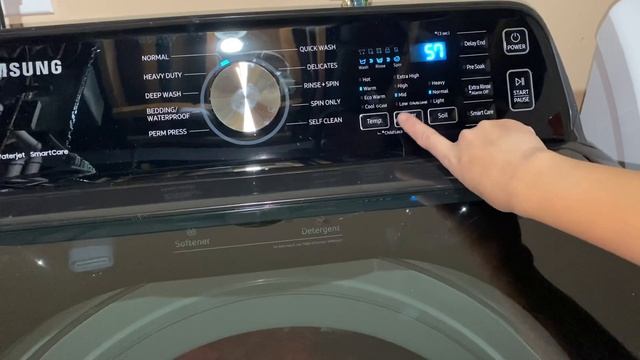 How to use Samsung active water jet smart care  SAMSUNG WASHING MACHINE