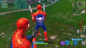 So a CHEATER gave me SPIDERMAN CUSTOM skin in Fortnite..