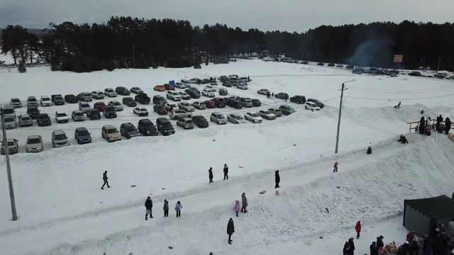 Видео с высоты:#Проводы#зимы#в г.Лесосибирске