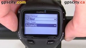 A look at the Garmin Forerunner 910XT Settings: Time