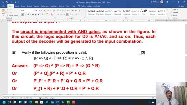 ISC SPECIMEN PAPER 2023 | Boolean Algebra | Inheritance | Recursion | Stack | Queue | String | 11&1