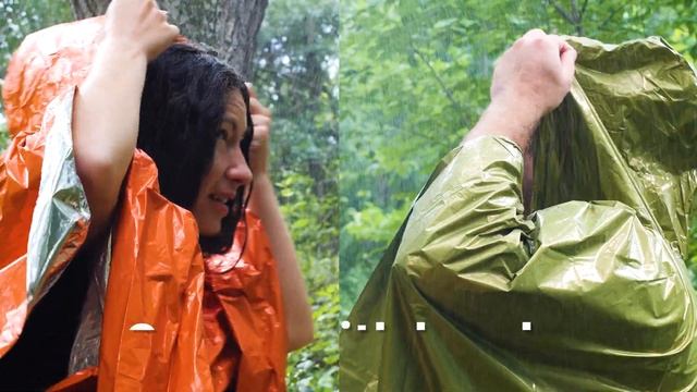 Best Outdoor Survival Camping Thermal Rain Ponchos from FosPower Emergency Series смотреть онлайн