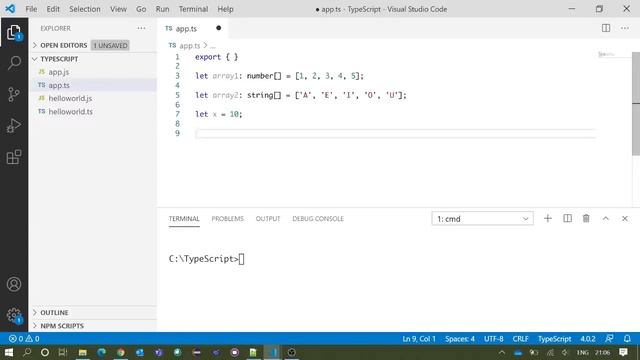 TypeScript Tutorial | For in Loop
