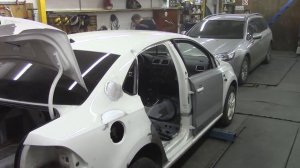 Ремонт кузова. Ремонт Фольксваген Поло седан #4.  Body repair after an accident.