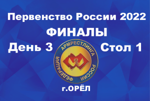 ПЕРВЕНСТВО РОССИИ ПО АРМРЕСТЛИНГУ Г. ОРЁЛ 5 МАРТА 2022. ФИНАЛЫ. СТОЛ 1