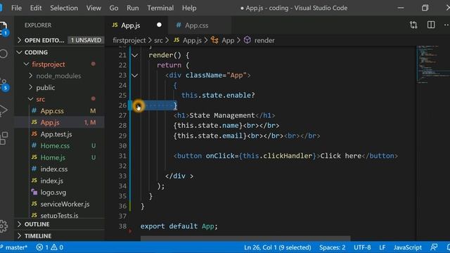 #20 Toggle Operation in ReactJs
