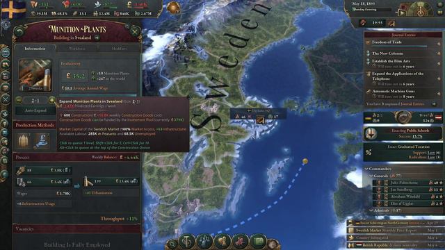 Victoria 3  Sweden  65