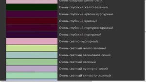 Названия цветов, от Абрикоса до Янтаря — ColorScheme