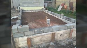 Баня из шлакоблока.