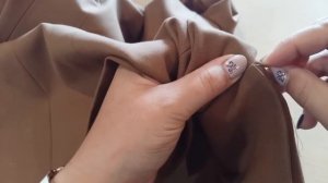 Как пришить карман вручную. Карман на подкладке часть 2.