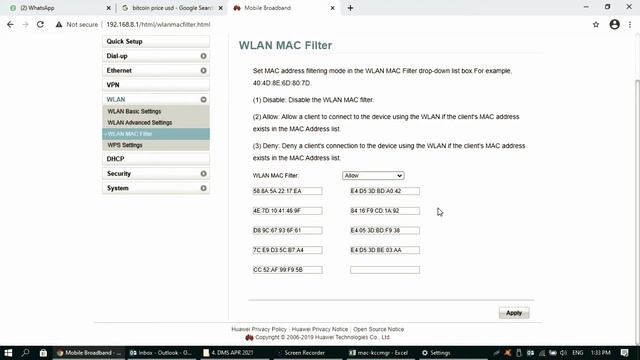 How to configure the MAC address filtering to prevent unauthorized network access on a Huawei смотреть онлайн