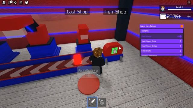 Super Hero Tycoon script – (Steal money, Steal Money crates, Steal Gears & more) смотреть онлайн