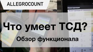 Работа на ТСД в AllegroCount. Функционал и настройки