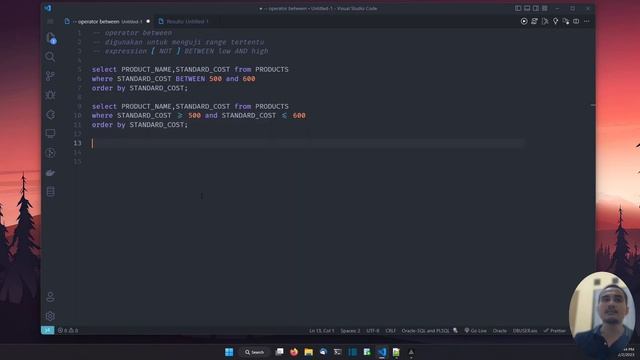 ORACLE DATABASE TUTORIAL #11 BETWEEN