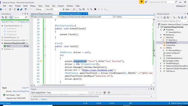 Selenium C# How to Generate Extent Reports by Bakkappa N