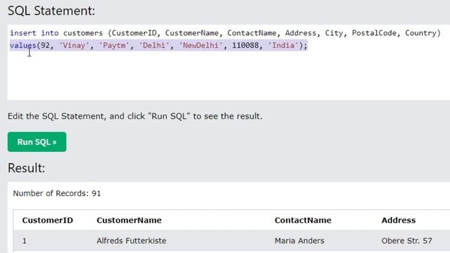 Learn insert into statement in SQL Tutorial  | Hindi