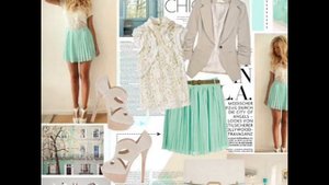 Мятный цвет в одежде - модный Look