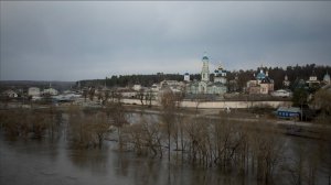 Половодье в Оптиной 03.04.24