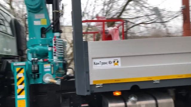 Isuzu Giga CYZ52Q с КМУ HKTC 8016 и ТСУ с Прицепом @isuzumoscow смотреть онлайн