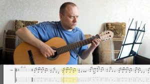 Блюз На Классической Гитаре «A Minor Blues» + Табы | Fingerstyle Blues