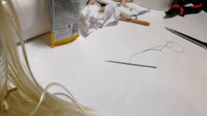 Необычный способ крепления тресс | текстильная кукла своими руками