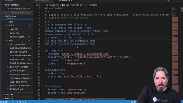 Deploying Cloud Foundry for Kubernetes on a Tanzu Mission Control managed Kubernetes cluster. смотреть онлайн
