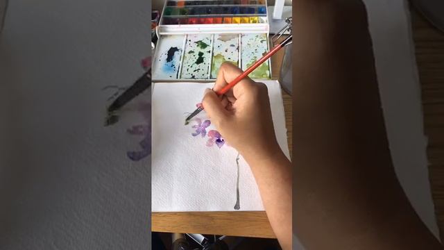 day 21: Come Paint with Me in Watercolour - Orchid! смотреть онлайн