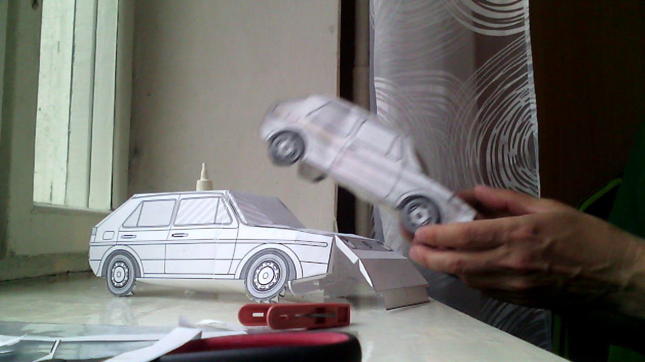 Модель фольксвагена из бумаги продолжение#7