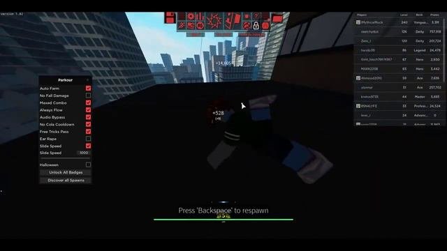 ROBLOX_Parkour_Script
