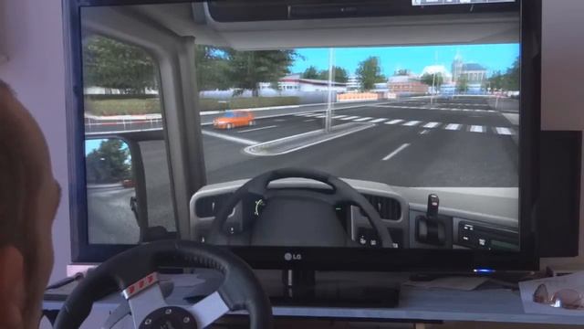 German Truck Simulator + Logitech G27 смотреть онлайн