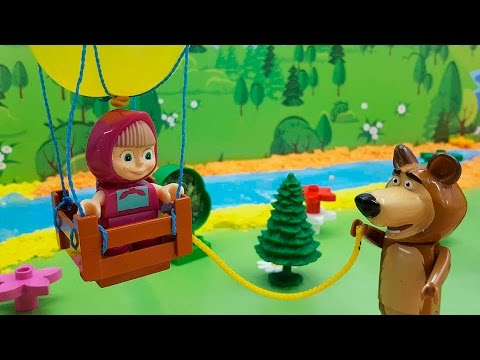 Видео про игрушки - Воздушный шар. Маша и Медведь. Игрушечный мультик для самых маленьких