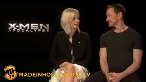 Jennifer Lawrence & James McAvoy Interview X-Men: Apocalypse